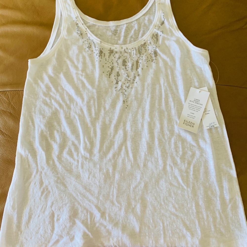 Eileen Fisher linen tank top